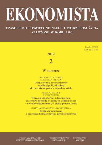 Ekonomista 2012 nr 2 Praca zbiorowa - okadka ebooka