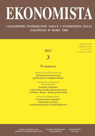 Ekonomista 2013 nr 3 Praca zbiorowa - okadka audiobooks CD