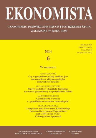 Ekonomista 2014 nr 6 Praca zbiorowa - okadka ksiki