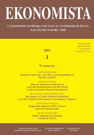 Ekonomista 2015 nr 1 Praca zbiorowa - okadka audiobooks CD