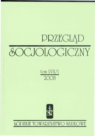 Okładka:Przegląd Socjologiczny t. 57 z. 1/2008 
