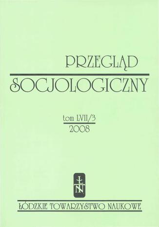 Przegld Socjologiczny t. 57 z. 3/2008 Praca zbiorowa - okadka ebooka