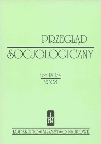 Okładka:Przegląd Socjologiczny t. 57 z. 4/2008 