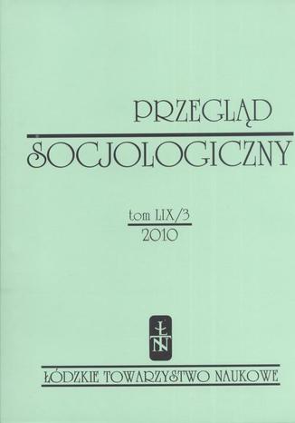 Okładka:Przegląd Socjologiczny t. 59 z. 3/2010 
