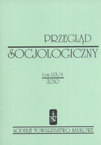 Okładka:Przegląd Socjologiczny t. 59 z. 4/2010 