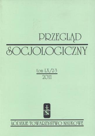 Okładka:Przegląd Socjologiczny t. 60 z. 2-3/2011 