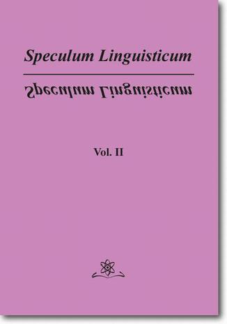 Speculum Linguisticum Vol. 2 Jan Wawrzyczyk - okadka ebooka