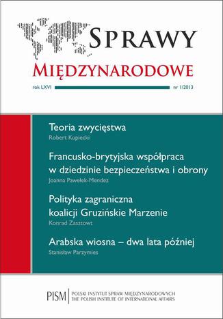 Sprawy Międzynarodowe 1/2013 Stanisław Parzymies, Robert Kupiecki, Konrad Zasztowt, Joanna Pawełek - Mendez - okładka ebooka
