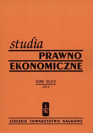 Studia Prawno-Ekonomiczne t. 91/2 2014 Praca zbiorowa - okadka ksiki