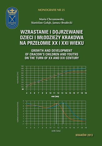Okładka: Wzrastanie i dojrzewanie dzieci i młodzieży Krakowa na przełomie XX i XXI wieku