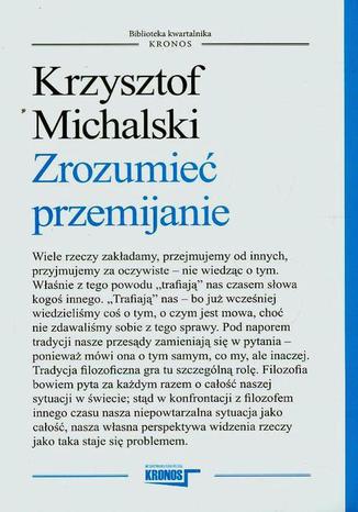 Zrozumie przemijanie Krzysztof Michalski - okadka audiobooks CD