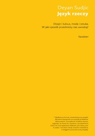 Jzyk rzeczy Dejan Sudjic - okadka audiobooka MP3