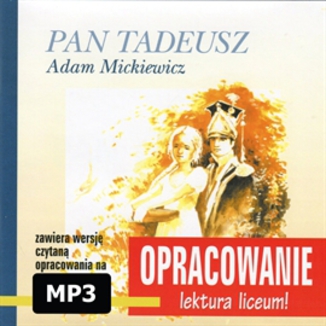 Pan Tadeusz - opracowanie Adam Mickiewicz - okadka audiobooka MP3
