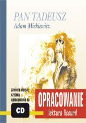 Pan Tadeusz - opracowanie Adam Mickiewicz - okadka audiobooks CD