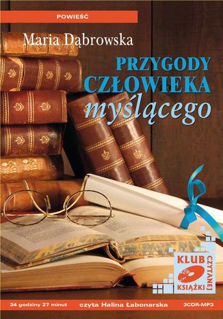 Przygody czowieka mylcego Maria Dbrowska - okadka audiobooks CD