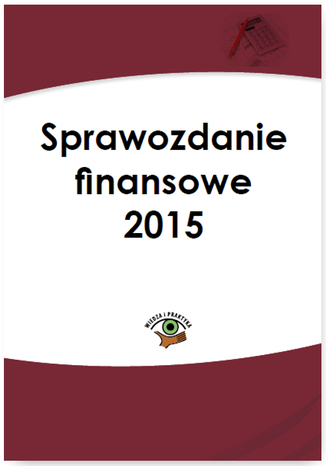 Okładka książki/ebooka Sprawozdanie finansowe 2015