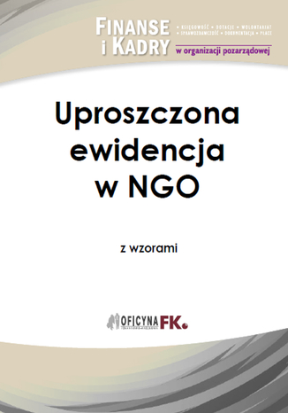 Okładka książki/ebooka Uproszczona ewidencja w NGO z wzorami