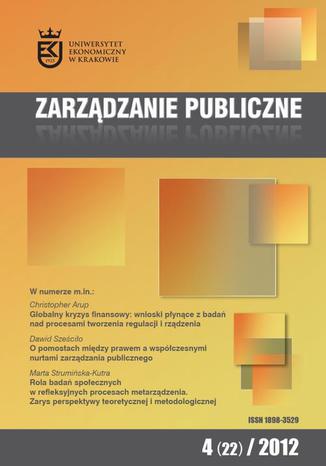 Okładka książki/ebooka Zarządzanie Publiczne nr 4(22)/2012 - Grażyna Piechota: Zarządzanie procesem komunikowania w mediach społecznościowych przez miasta Metropolii Silesia i ich prezydentów