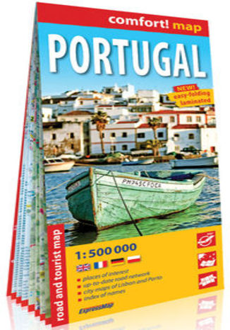 Okładka książki/ebooka Portugalia (Portugal) laminowana mapa samochodowo-turystyczna 1:500 000