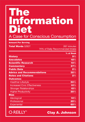 Okładka książki/ebooka The Information Diet. A Case for Conscious Comsumption