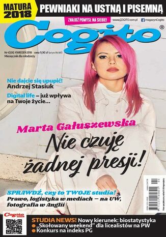 Okładka książki/ebooka Cogito nr 4 (526) Kwiecień 2018