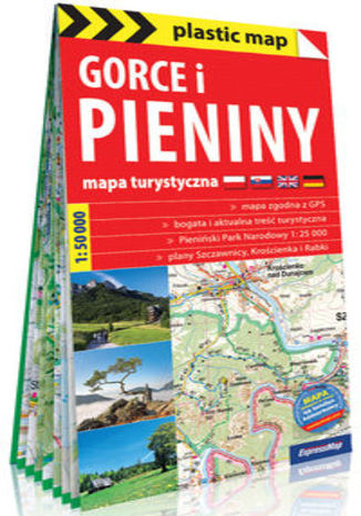 Okładka książki/ebooka Gorce i Pieniny foliowana mapa turystyczna 1:50 000