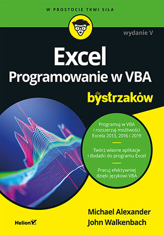 Okładka:Excel. Programowanie w VBA dla bystrzaków. Wydanie V 