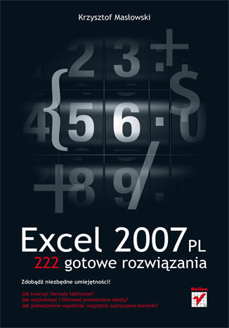 Excel 2007 PL. 222 gotowe rozwiązania Krzysztof Masłowski - okładka audiobooka MP3
