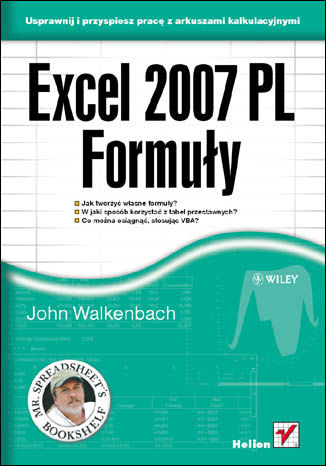 Excel 2007 PL. Formuły John Walkenbach - okładka książki
