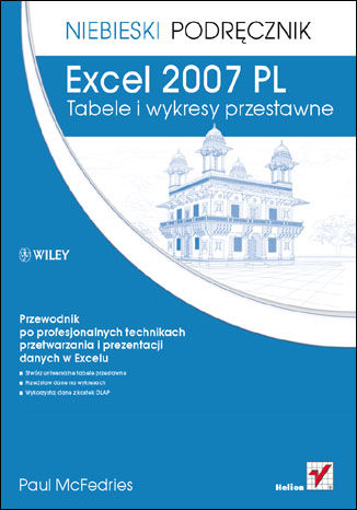 Okładka: Excel 2007 PL. Tabele i wykresy przestawne. Niebieski podręcznik