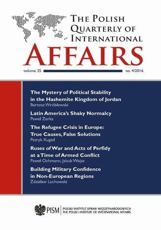 Okładka książki/ebooka The Polish Quarterly of International Affairs nr 4/2016