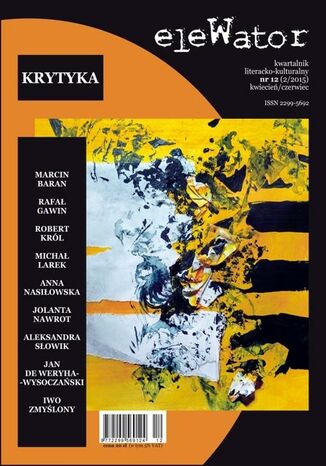 Okładka książki/ebooka eleWator 12 (2/2015) - Krytyka