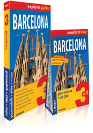 Okładka książki/ebooka Barcelona 3w1: przewodnik + atlas + mapa