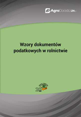 Okładka książki/ebooka Wzory dokumentów podatkowych w rolnictwie