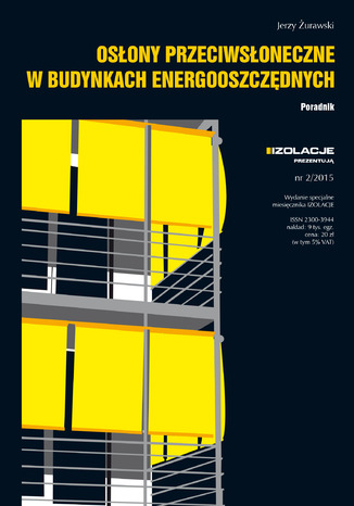 Okładka książki/ebooka Osłony przeciwsłoneczne w budynkach energooszczędnych. Poradnik