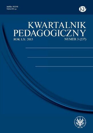 Okładka książki/ebooka Kwartalnik Pedagogiczny 2015/3 (237)