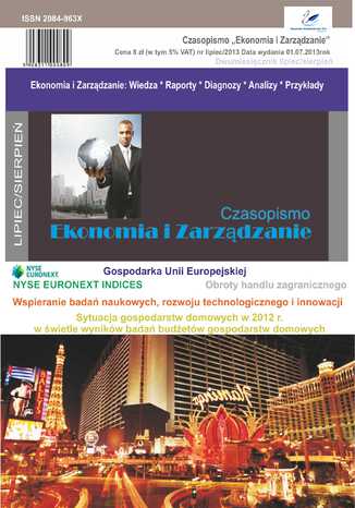 Okładka książki/ebooka Czasopismo Ekonomia i Zarządzanie nr 4 lip/2013