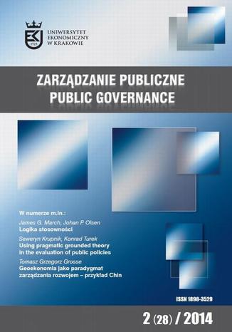 Okładka książki/ebooka Zarządzanie Publiczne nr 2(28)/2014 - Seweryn Krupnik, Konrad Turek: Using Pragmatic Grounded Theory in the evaluation of public policies
