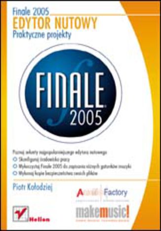 Okładka: Finale 2005. Edytor nutowy. Praktyczne projekty