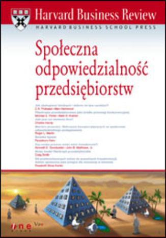 Harvard Business Review Spoleczna Odpowiedzialnosc Przedsiebiorstw Ksiazka Harvard Business School Press Ksiegarnia Ekonomiczna Onepress Pl