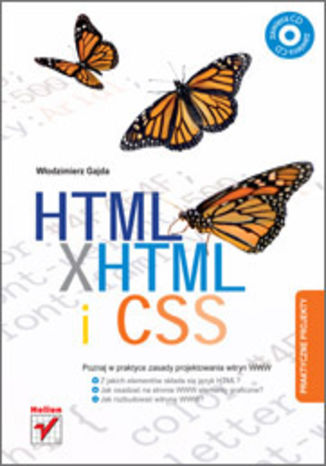 HTML, XHTML i CSS. Praktyczne projekty Włodzimierz Gajda - okładka książki