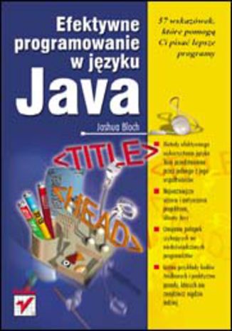 Efektywne programowanie w jzyku Java Joshua Bloch - okadka ebooka
