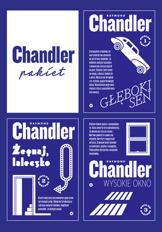 Pakiet Chandler (Gboki sen, egnaj laleczko, Wysokie okno) Raymond Chandler - okadka ebooka