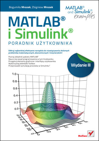 Okładka:MATLAB i Simulink. Poradnik użytkownika. Wydanie III 