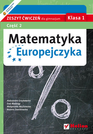 Okładka: Matematyka Europejczyka. Zeszyt ćwiczeń dla gimnazjum. Klasa 1. Część 2