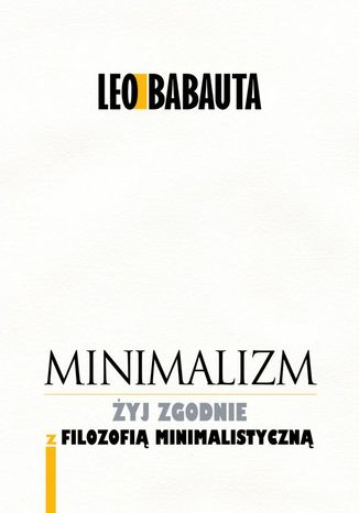 Minimalizm Leo Babauta - okładka książki