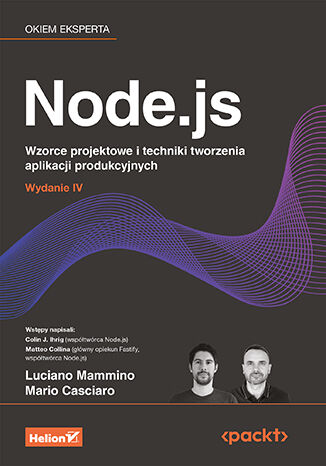 Okładka: Node.js. Wzorce projektowe i techniki tworzenia aplikacji produkcyjnych. Wydanie IV