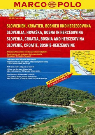 Okładka: Słowenia i Chorwacja. Atlas Marco Polo 1:300 000