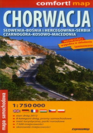Okładka: Chorwacja. Mapa ExpressMap 1:750 000