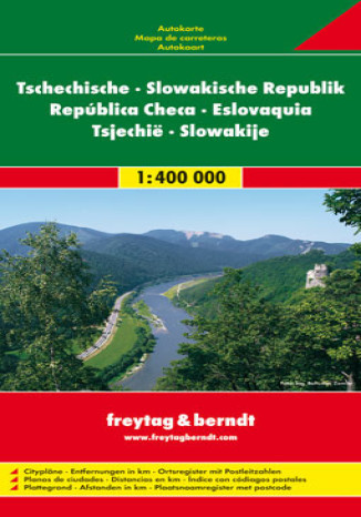 Czechy, Słowacja. Mapa Freytag & Berndt / 1:400 000   - okładka audiobooka MP3